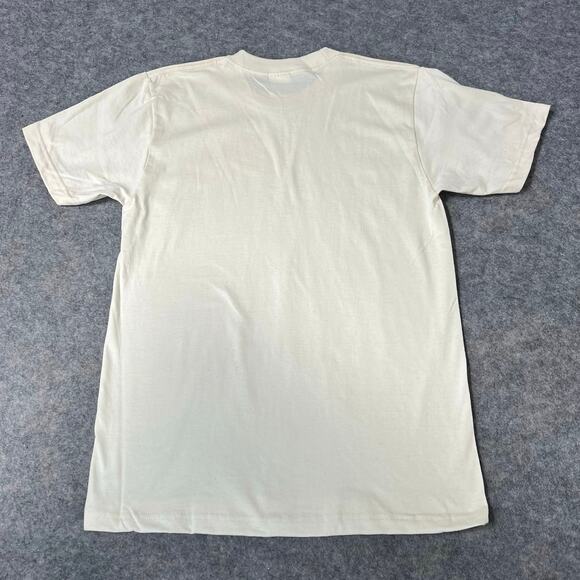 Supreme Men's Plain Cream Short Sleeve 100% Cotton T-Shirt Tee Size Med NEW - Picture 2 of 6